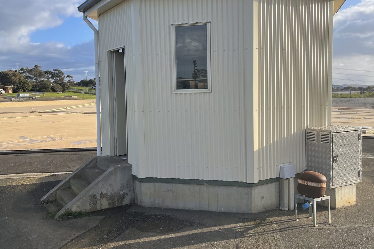 Same pump building re-clad and finished